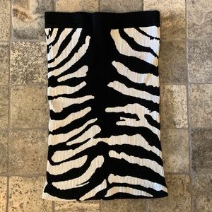 Zebra print crop top